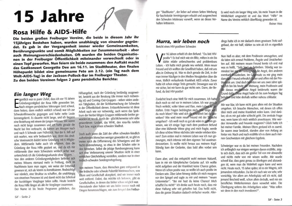 Scan von SiF Artikel, Text siehe Beitrag.