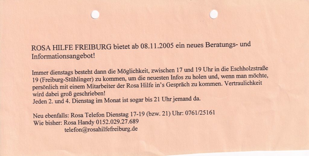 Ankündigung, Text siehe Beitrag